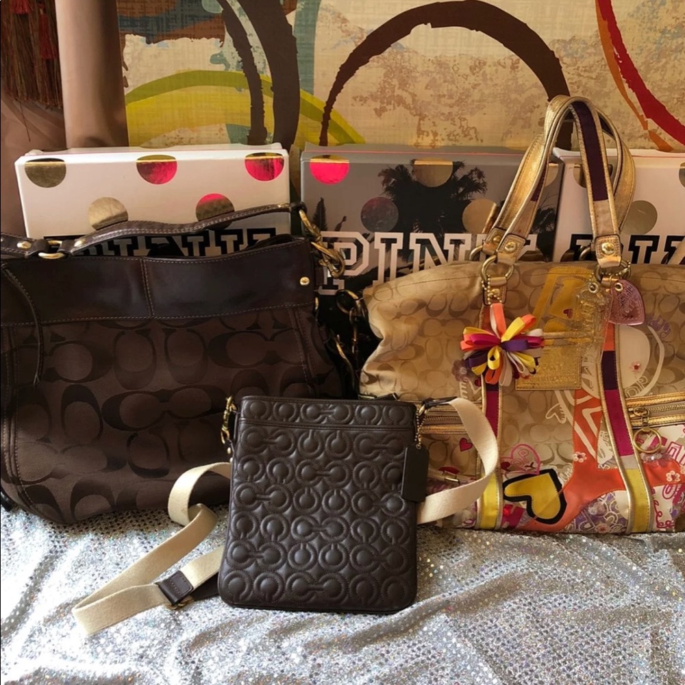 3 coach bags great condition